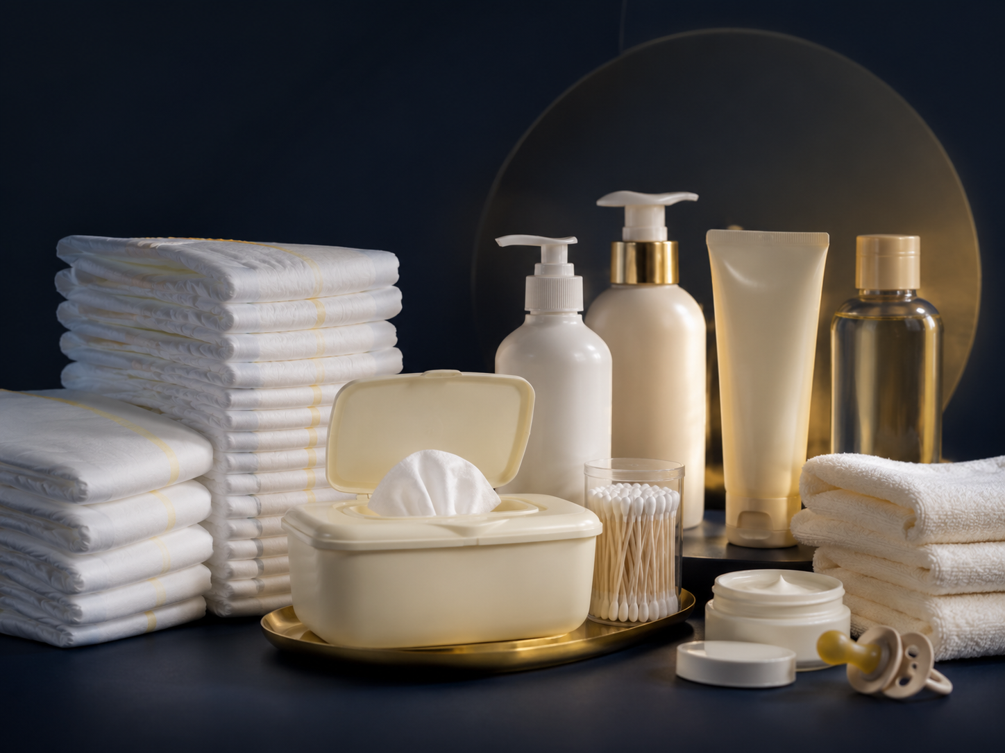 Baby diapers and baby care products